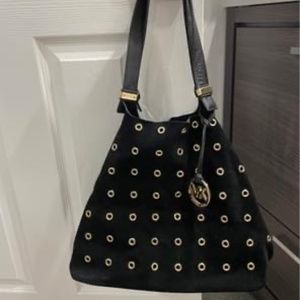 Michael Kors Large Colgate Grommet Suede Tote